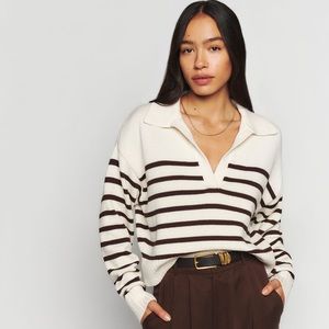 NWOT Reformation Francesco Cotton Pullover Sweater